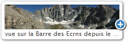 vue sur la Barre des Ecrins depuis le Vallon de Bonne Pierre