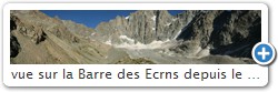 vue sur la Barre des Ecrins depuis le Vallon de Bonne Pierre