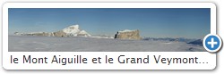 le Mont Aiguille et le Grand Veymont depuis la tte Chevalire