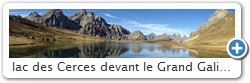 lac des Cerces devant le Grand Galibier