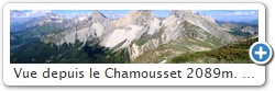 Vue depuis le Chamousset 2089m. Du Grand- Ferrand au Pic de Bure
