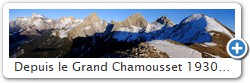 Depuis le Grand Chamousset 1930m de Gauche  droite : Obiou,  Grand Ferrand, Tte du Lauzon, Ttes des Vachres, Roc et Tte de Garnesier, Chamousset