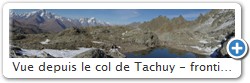 Vue depuis le col de Tachuy - frontières Franco-Italienne