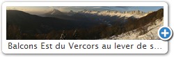 Balcons Est du Vercors au lever de soleil