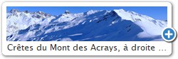 Crtes du Mont des Acrays,  droite le col Couvercle