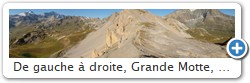 De gauche  droite, Grande Motte, Grande Casse et Dme de la Sache. Au centre les Aiguilles