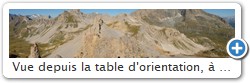 Vue depuis la table d'orientation,  droite le Dme de la Sache