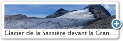 Glacier de la Sassire devant la Grande et la Petite Aiguille du mme nom