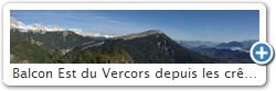 Balcon Est du Vercors depuis les crtes