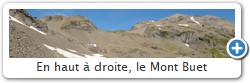 En haut  droite, le Mont Buet