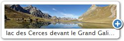 lac des Cerces devant le Grand Gaibier et les Aiguilles d'Arves