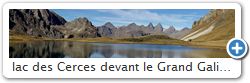 lac des Cerces devant le Grand Gaibier et les Aiguilles d'Arves