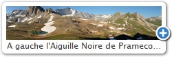 A gauche l'Aiguille Noire de Pramecou, au centre la Grande Casse,  droite l'Aiguille des Aimes