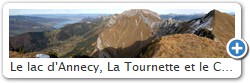 Le lac d'Annecy, La Tournette et le Crts des Mouches depuis la Pointe de Banc Fleury 2009m
