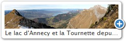 Le lac d'Annecy et la Tournette depuis la Pointe de Banc Fleury 2009m