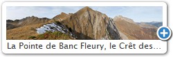 La Pointe de Banc Fleury, le Crt des Mouches, la Tournette en descendant par les crtes.