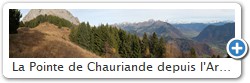 La Pointe de Chauriande depuis l'Arpettaz situ  1550m