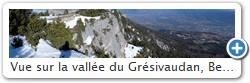 Vue sur la valle du Grsivaudan, Belledonne, le Mont-Blanc