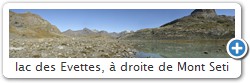 lac des Evettes,  droite de Mont Seti