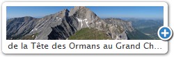 de la Tte des Ormans au Grand Chamousset. Au centre le Roc et la Tte de Garnesier - Vue depuis le Haut-Bouffet