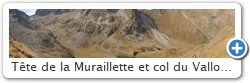 Tte de la Muraillette et col du Vallon dominant le lac de la Muzelle