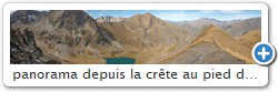 panorama depuis la crte au pied du Glacier de la Muzelle