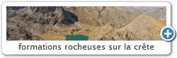 formations rocheuses sur la crte