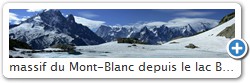 massif du Mont-Blanc depuis le lac Blanc