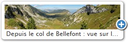 Depuis le col de Bellefont : vue sur le vallon de Marcieu.
