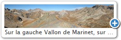Sur la gauche Vallon de Marinet, sur la droite Vallon de Mary depuis les crêtes au dessus du col de Marinet