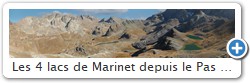 Les 4 lacs de Marinet depuis le Pas Nord de Chillol