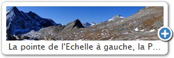 La pointe de l'Echelle  gauche, la Pointe de Pclet  droite