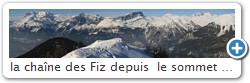 la chane des Fiz depuis  le sommet du Prarion