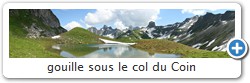 gouille sous le col du Coin