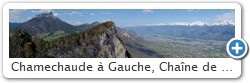 Chamechaude  Gauche, Chane de Belledonne  droite depuis les crtes