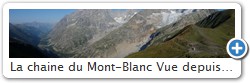 La chaine du Mont-Blanc Vue depuis le Grand col Ferret